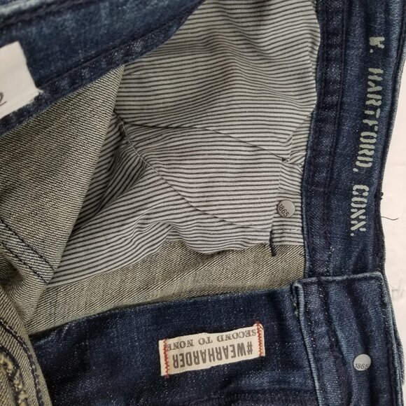 TK Axel Jeans Men’s 34 X 32 Slim Boot Cut Med Blue Denim Stretch 5 Pockets NWT - Picture 8 of 10